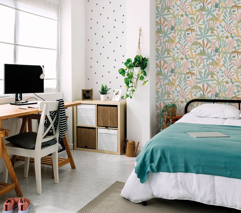 Jungly Blue Bambino Wallpaper by Galerie