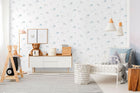 Rainbow Blue Bambino Wallpaper by Galerie