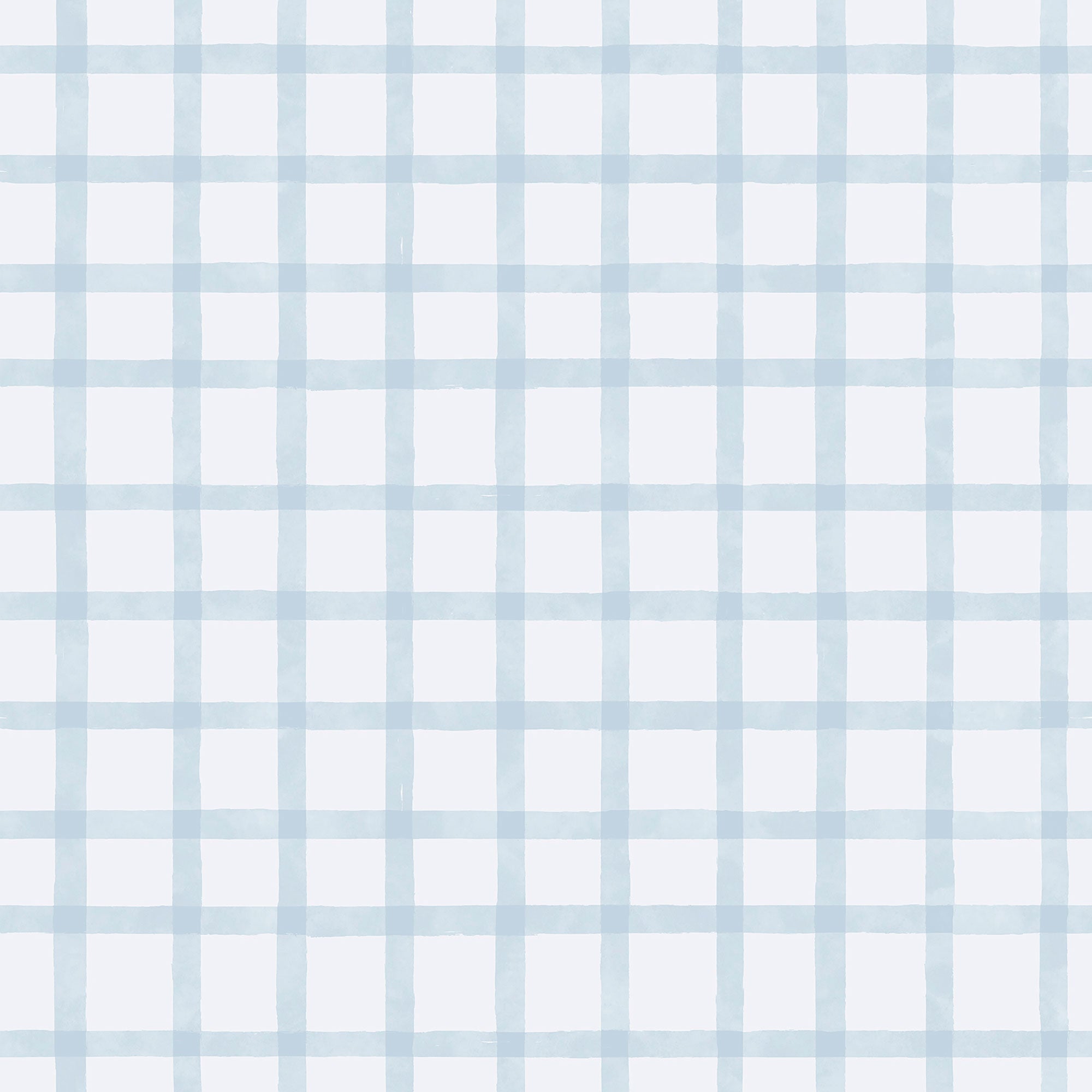 Watercolour Checks Blue Bambino Wallpaper by Galerie