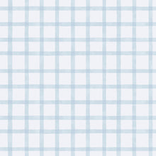 Watercolour Checks Blue Bambino Wallpaper by Galerie