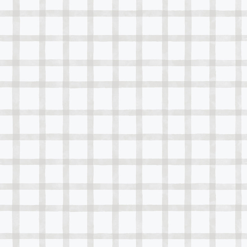 Watercolour Checks Grey Bambino Wallpaper by Galerie