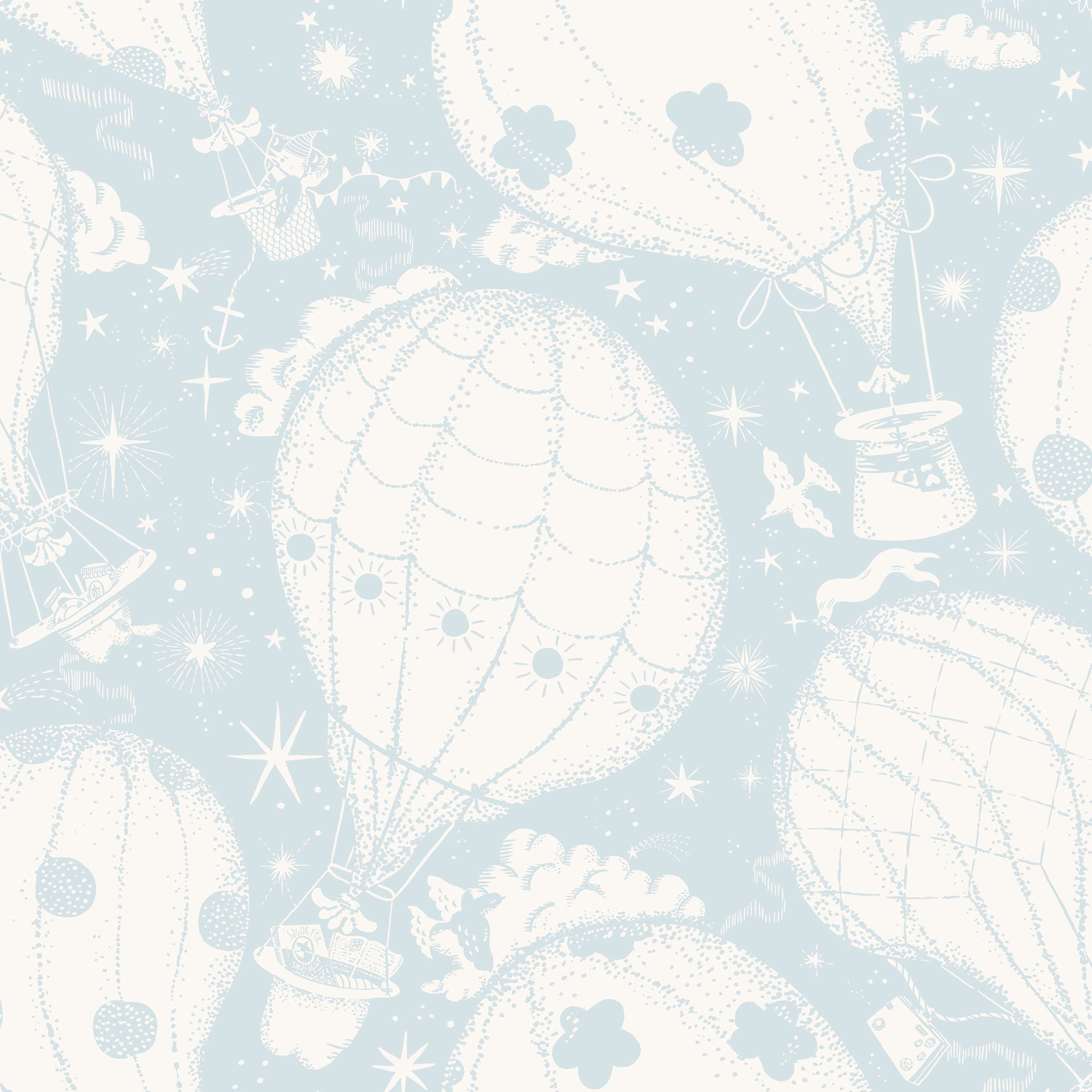 29005 Ballongerna Blue Wallpaper by Galerie