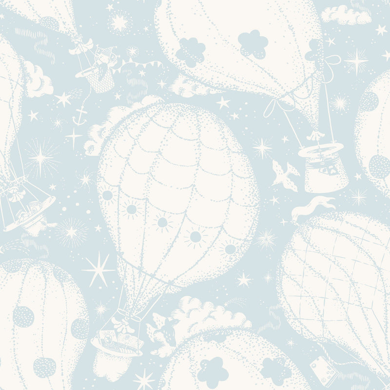29005 Ballongerna Blue Wallpaper by Galerie