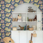 29011 Staden Blue Wallpaper by Galerie