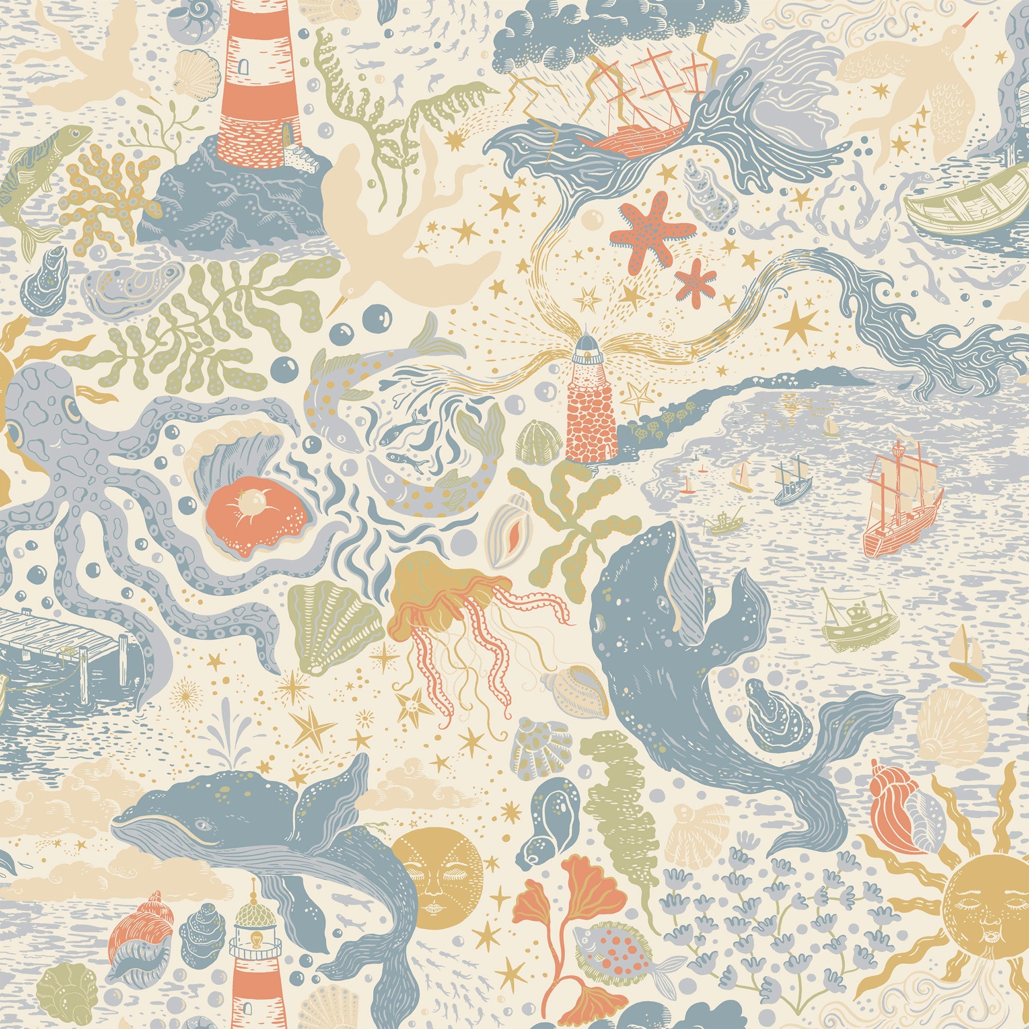 29015 Havet Multi-coloured Wallpaper by Galerie