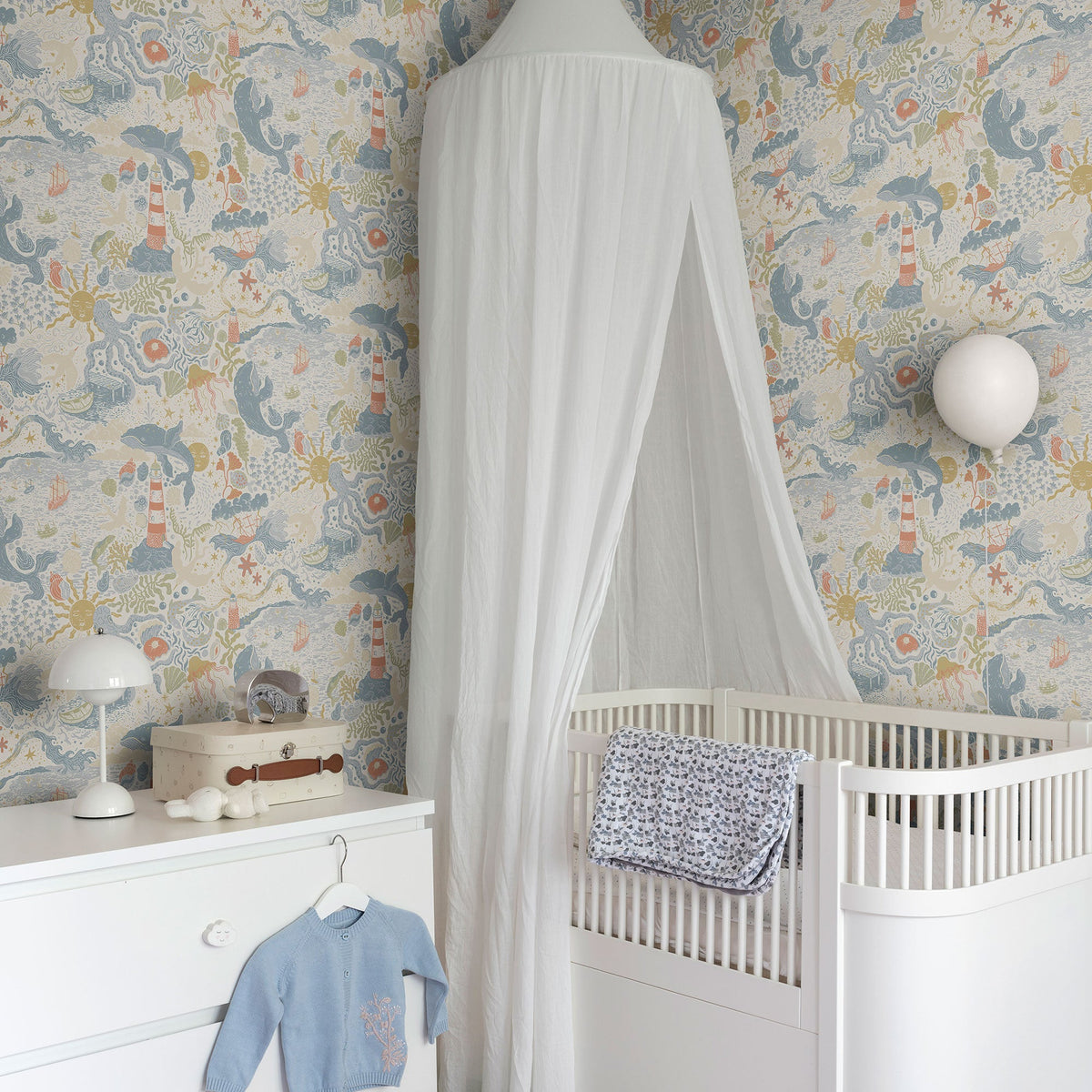 Havet Multi-coloured Resan Wallpaper by Galerie