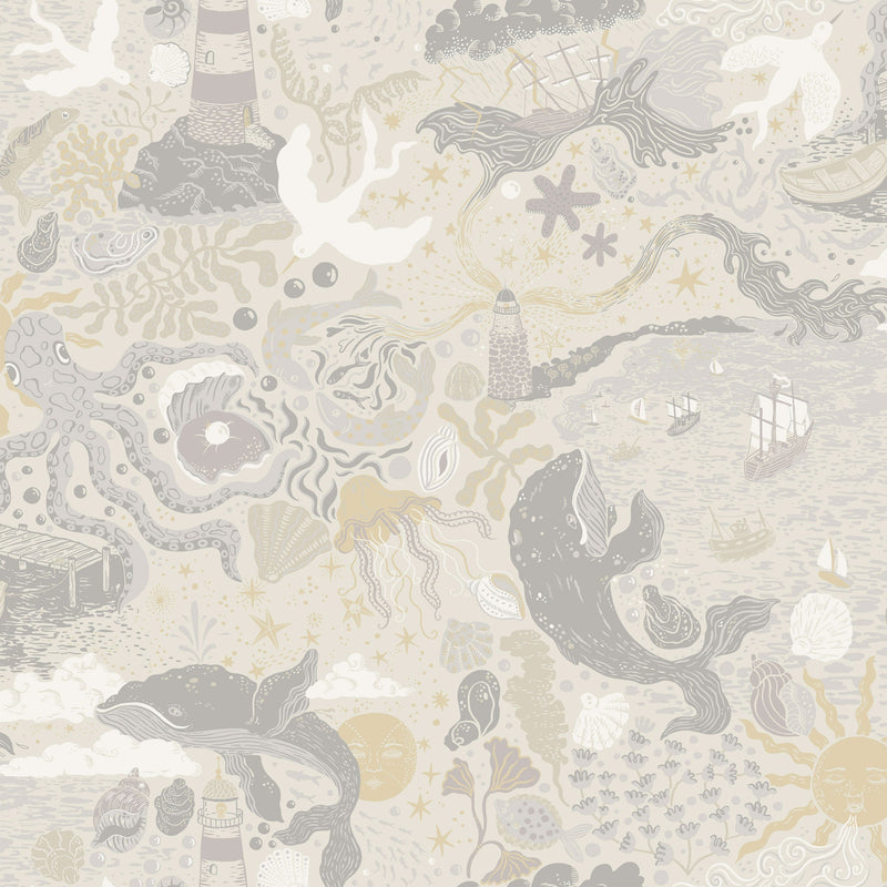 29016 Havet Beige Wallpaper by Galerie
