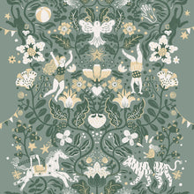 29027 Cirkus Green Wallpaper by Galerie