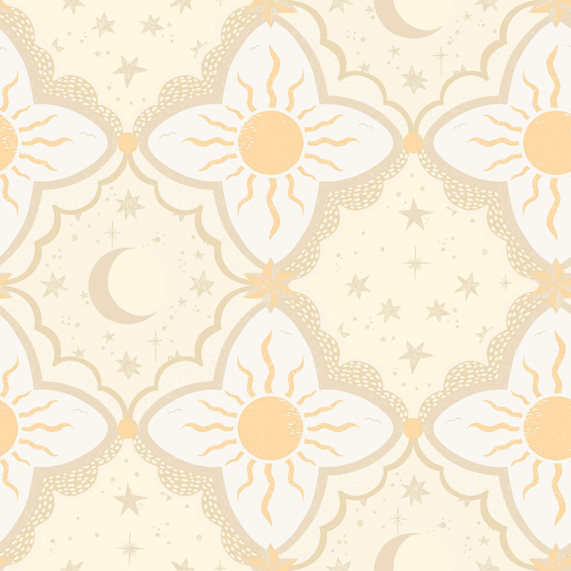 29032 Sol & Måne Beige Wallpaper by Galerie