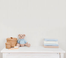 Tiny Stripes Blue Bambino Wallpaper by Galerie