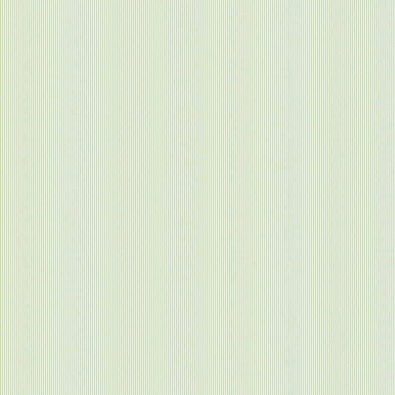 Tiny Stripes Green Bambino Wallpaper by Galerie