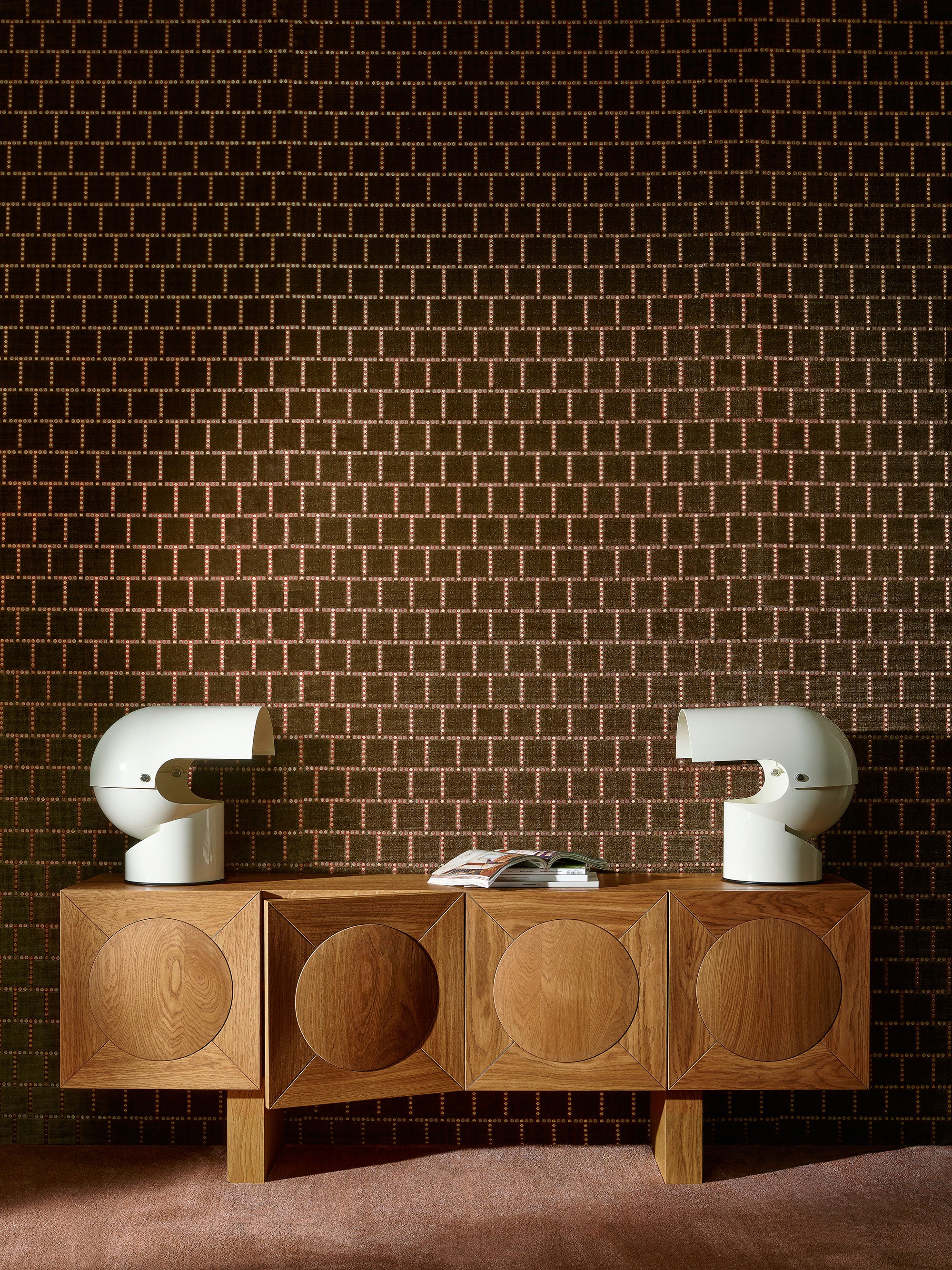 29240 Cabochon Mocha Allures Wallpaper by Arte