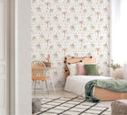 Dropy Plain Pink Bambino Wallpaper by Galerie