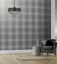 294900 Country Tartan Charcoal Wallpaper By Arthouse