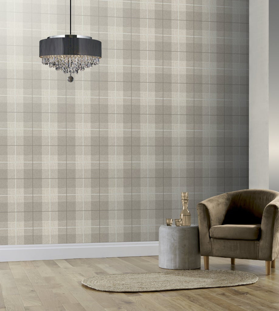 294903 Country Tartan Taupe Wallpaper By Arthouse