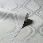 295101 Ogee Curve Grey Wallpaper By Arthouse