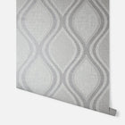 295101 Ogee Curve Grey Wallpaper By Arthouse