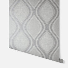 295101 Ogee Curve Grey Wallpaper By Arthouse
