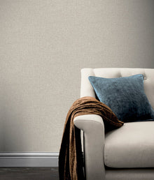 295402 Luxe Hessian Taupe Wallpaper By Arthouse