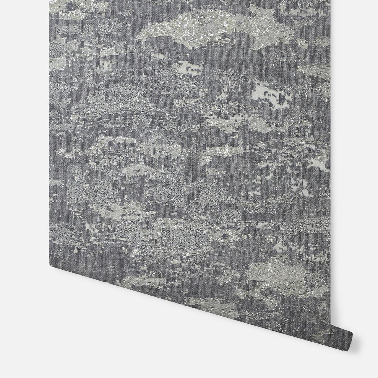 297601 Patina Grey and Silver Wallpaper By Arthouse