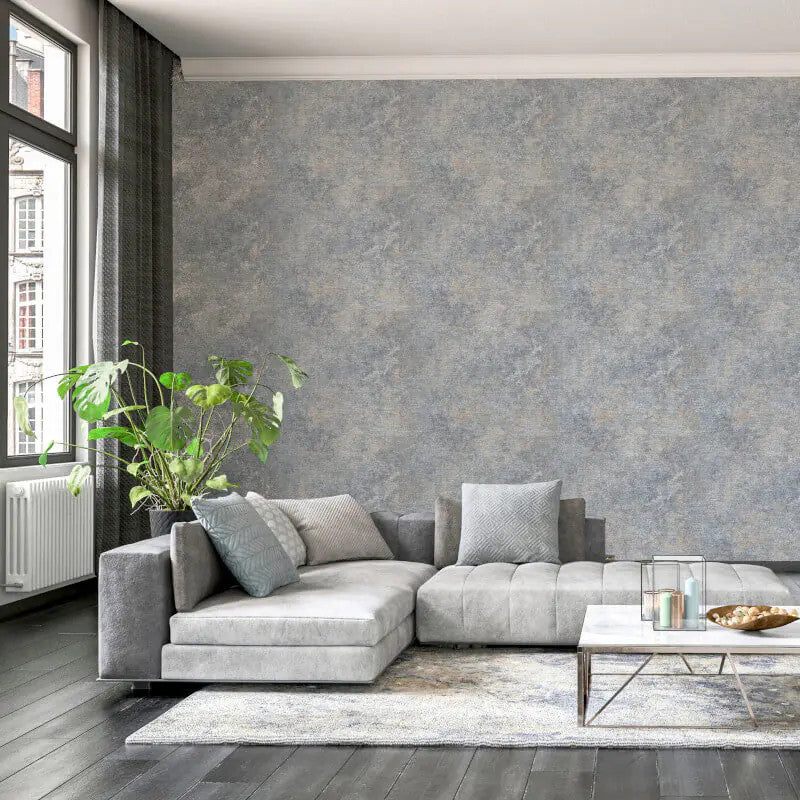 298601 Modern Raffia Grey & Natural Wallpaper By Arthouse