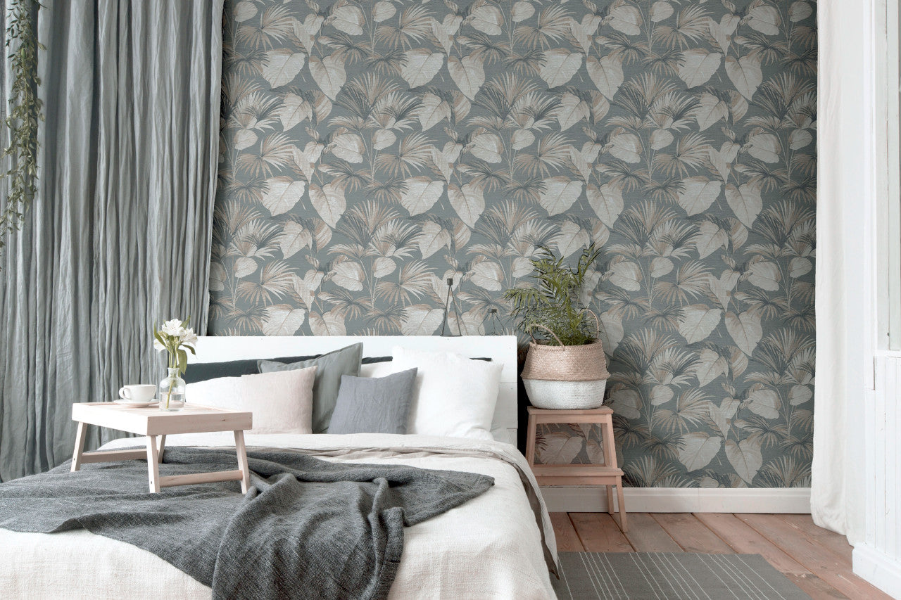 298606 Palm Grove Grey Wallpaper By Arthouse