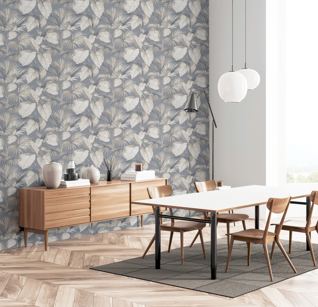 298606 Palm Grove Grey Wallpaper By Arthouse