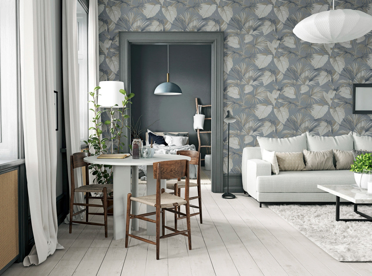 298606 Palm Grove Grey Wallpaper By Arthouse