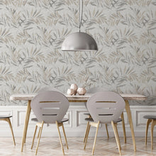 299302 Luxury Leaf Soft Silver Wallpaper By Arthouse