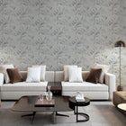 299302 Luxury Leaf Soft Silver Wallpaper By Arthouse