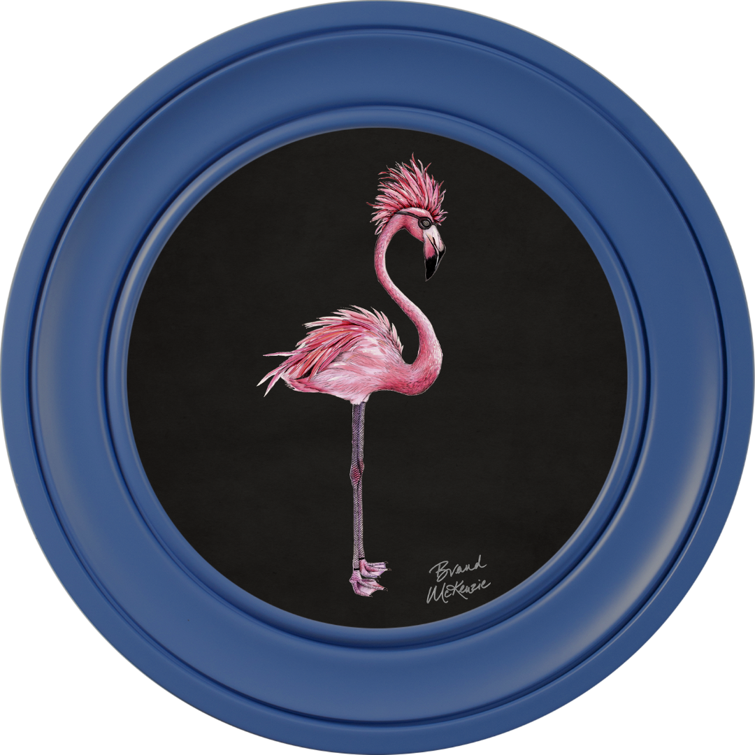 Punk Rocks Fiona on Charcoal Black Framed Art Prints by Brand McKenzie