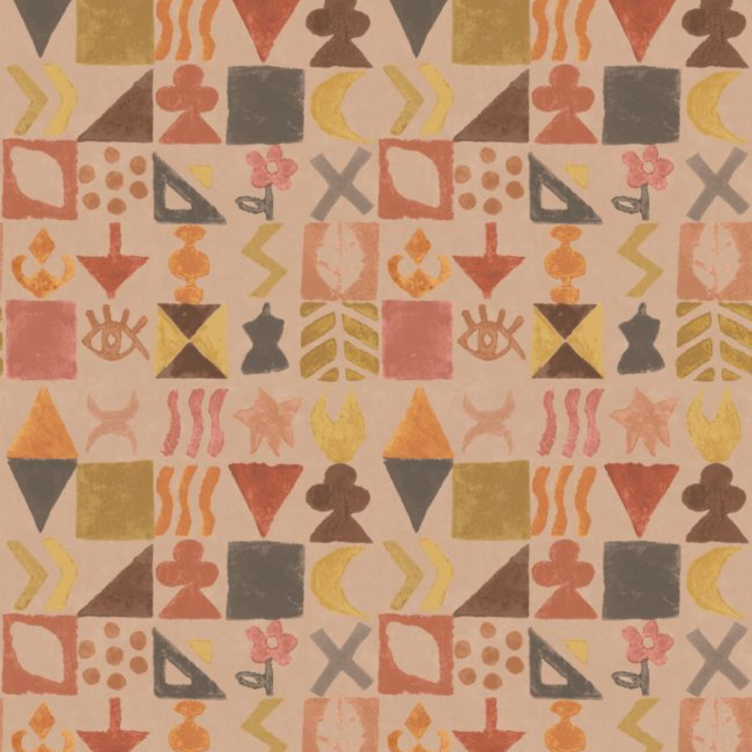 BW45139/5 Potato Print Kit Kemp Wallpaper By GP & J Baker