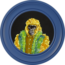 Fine China Gus on Charcoal Black Framed Art Prints by Brand McKenzie