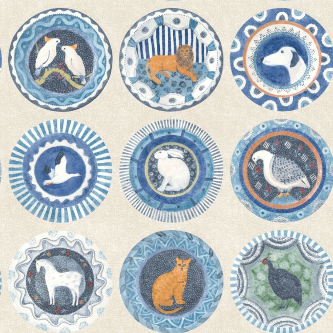 BW45126/4 Robina's Dinner Party Kit Kemp Wallpaper By GP & J Baker