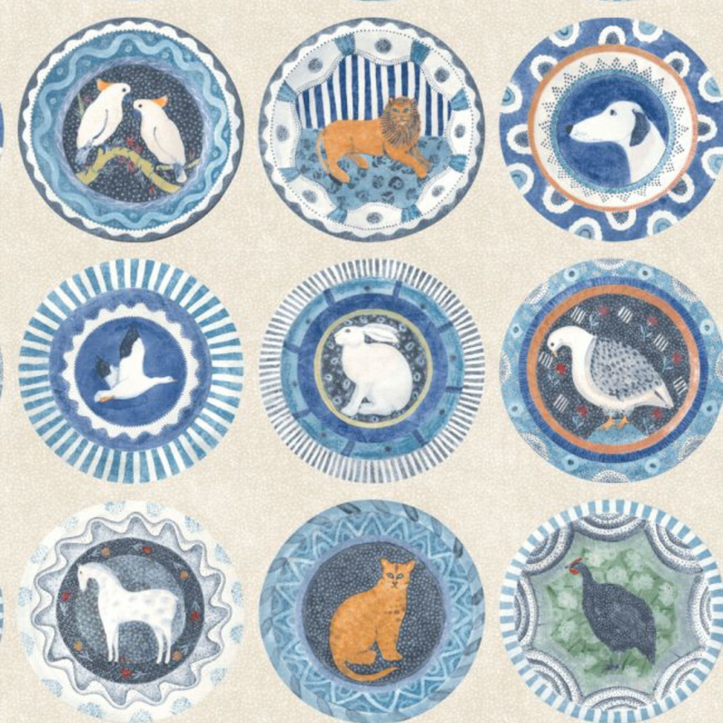 BW45126/4 Robina's Dinner Party Kit Kemp Wallpaper By GP & J Baker