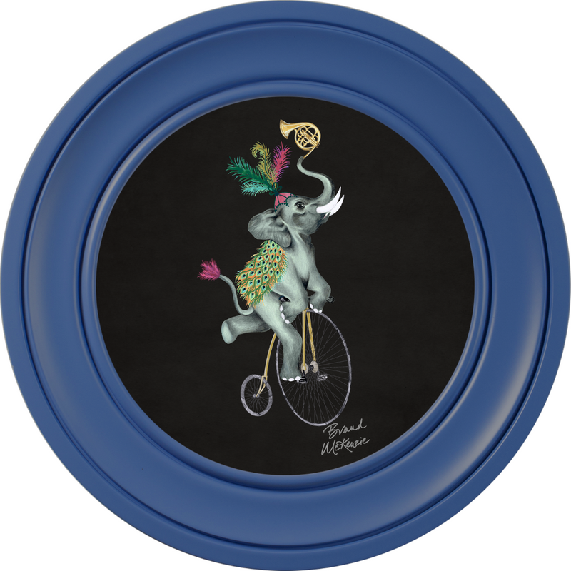 Balancing Act Elliot on Charcoal Black Framed Art Prints by Brand McKenzie