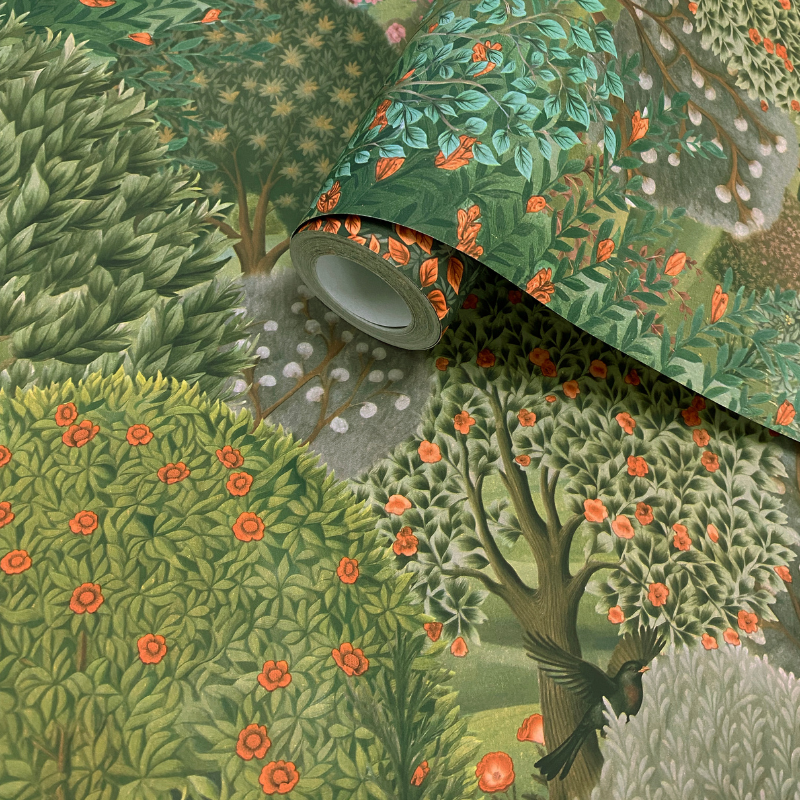 13690 Tree Tapestry Green Statement Wallpaper by Holden Decor