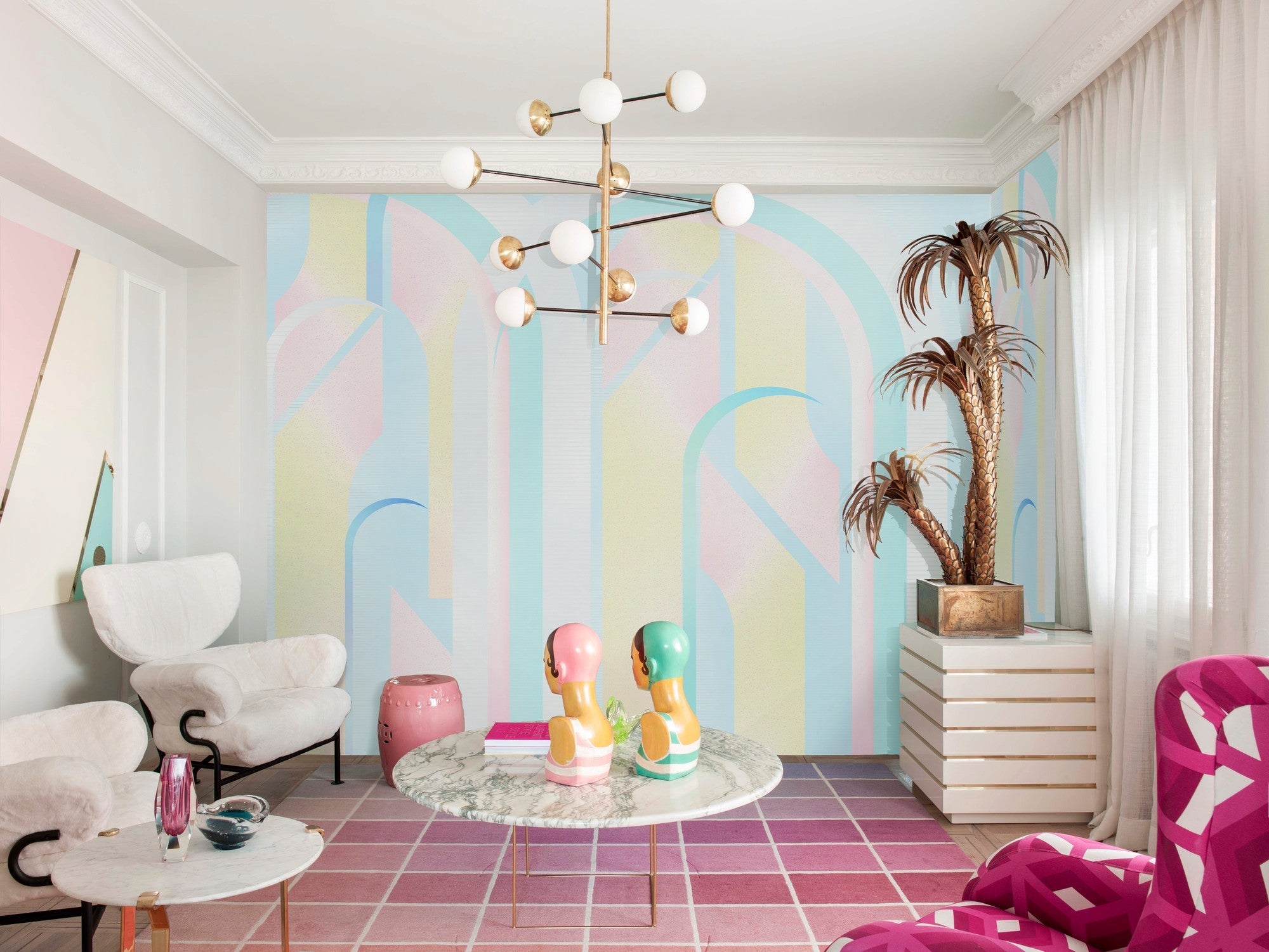 M3301-7 Arch Blue (M3301-7) Diversity Mural by Tres Tintas