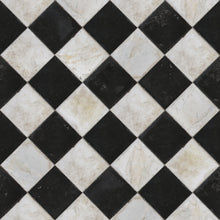 3000001 Marble Chess Black/white/grey Tiles Wallpaper by Coordonné