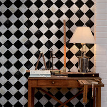 3000001 Marble Chess Black/white/grey Tiles Wallpaper by Coordonné