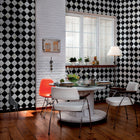 3000001 Marble Chess Black/white/grey Tiles Wallpaper by Coordonné