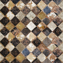 3000002 Solera Chess Black/brown Tiles Wallpaper by Coordonné