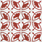 3000015 Essaouira Red/wine Tiles Wallpaper by Coordonné