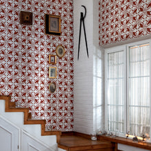 3000015 Essaouira Red/wine Tiles Wallpaper by Coordonné