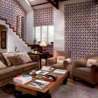 3000015 Essaouira Red/wine Tiles Wallpaper by Coordonné