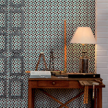3000016 Fez Green/black Tiles Wallpaper by Coordonné