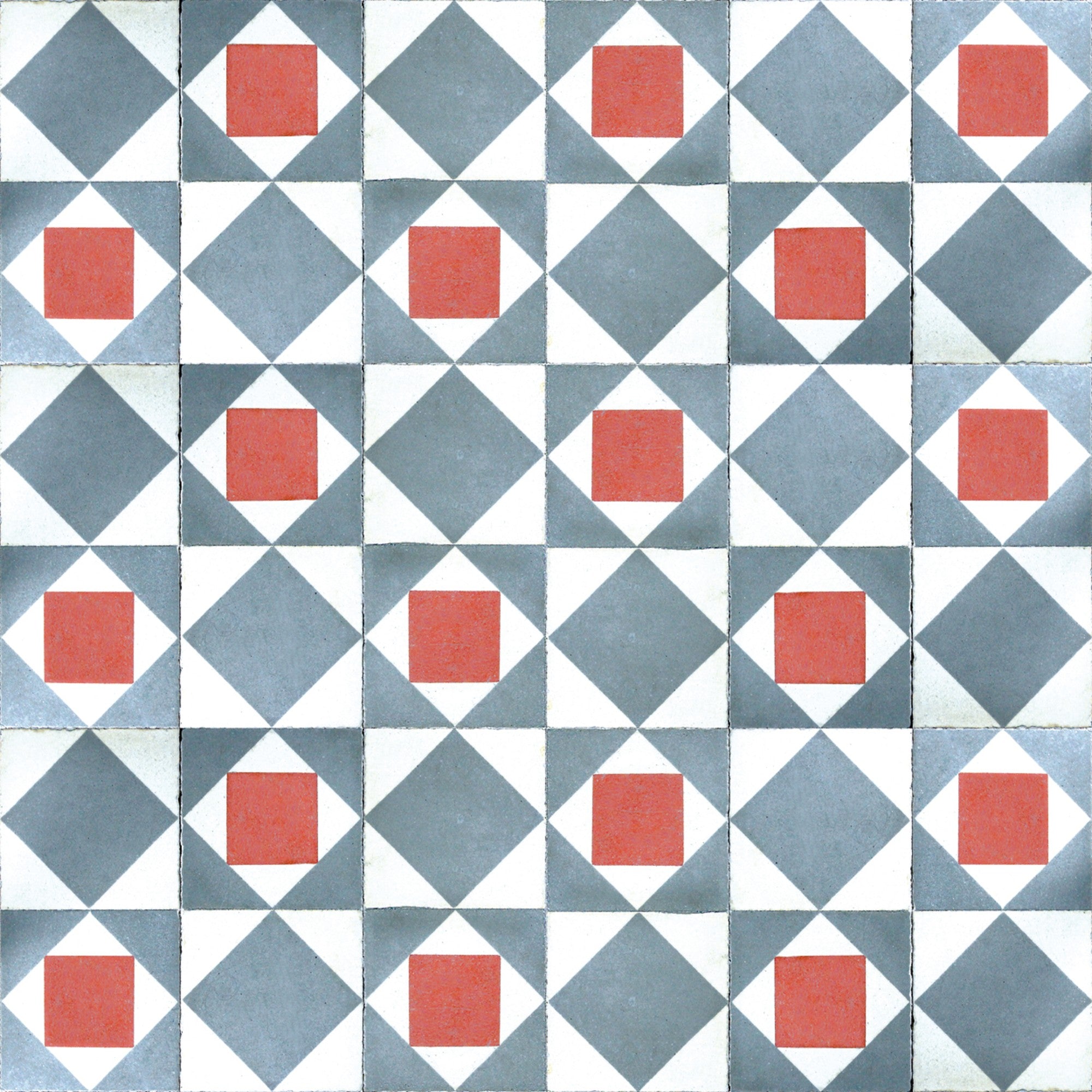 3000017 Kaleido Blue/navy/red/wine Tiles Wallpaper by Coordonné