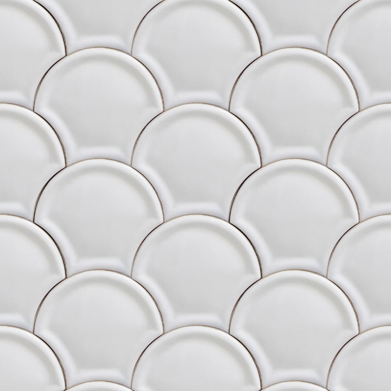 3000024 Scales White/grey Tiles Wallpaper by Coordonné