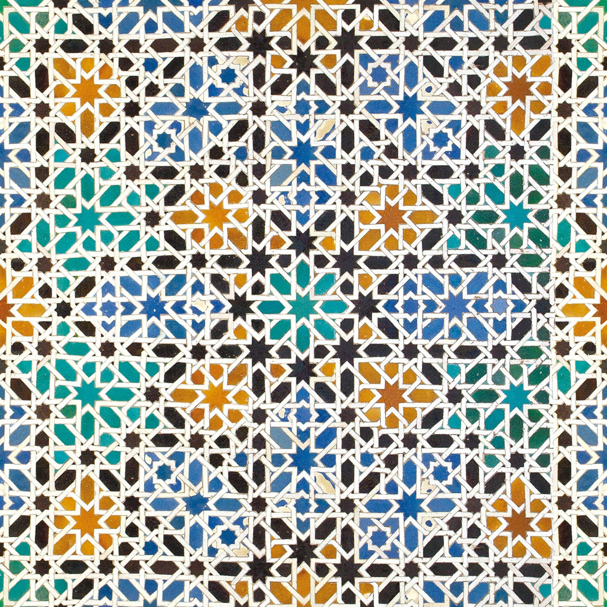 Alandalus Green/yellow/orange Tiles Wallpaper by Coordonné