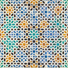 3000031 Alandalus Green/yellow/orange Tiles Wallpaper by Coordonné